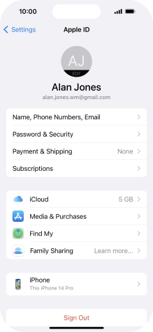 Slide your finger upwards starting from the bottom of the screen to return to the home screen.