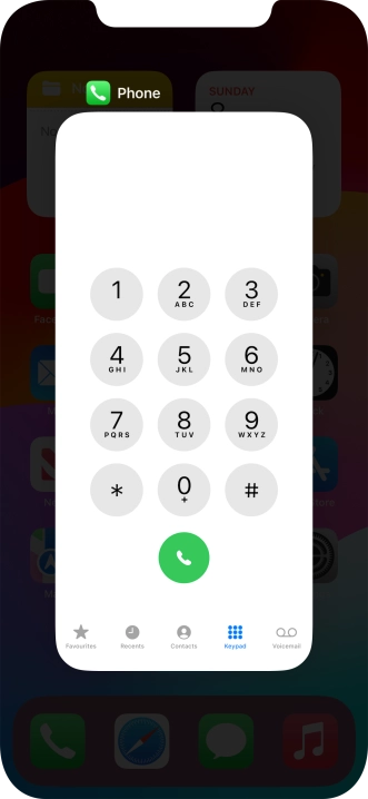 Slide upwards on the required application to end it.