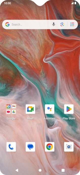 Slide two fingers downwards starting from the top of the screen.