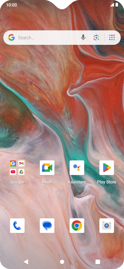 Slide two fingers downwards starting from the top of the screen.