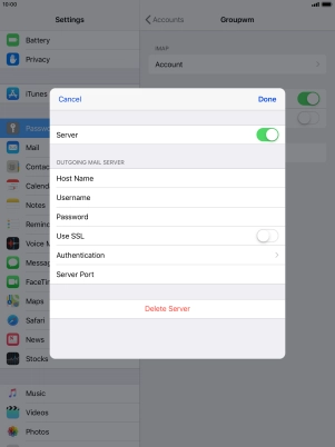 Press Authentication.