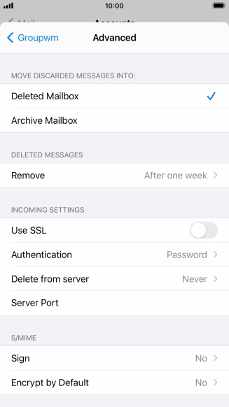 Press Authentication.