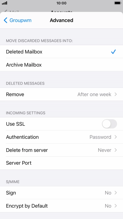 Press Authentication.