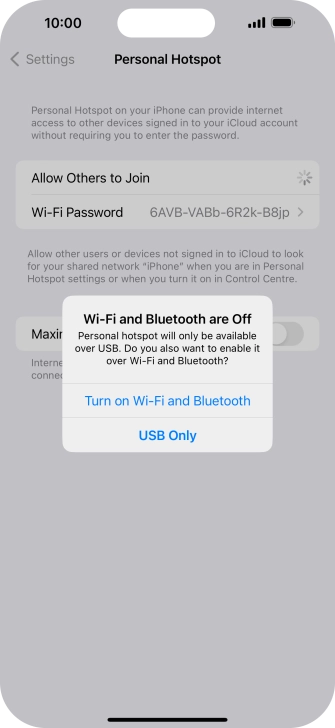 If Wi-Fi is turned off, press Turn on Wi-Fi and Bluetooth.
