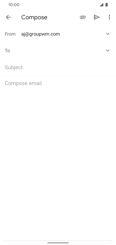Press To and key in the first letters of the recipient's name.