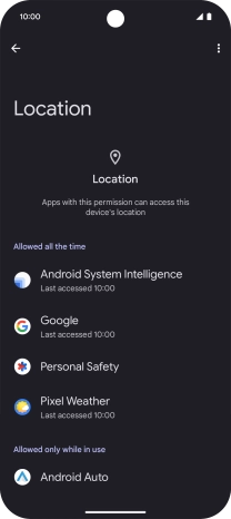 Press the required app.