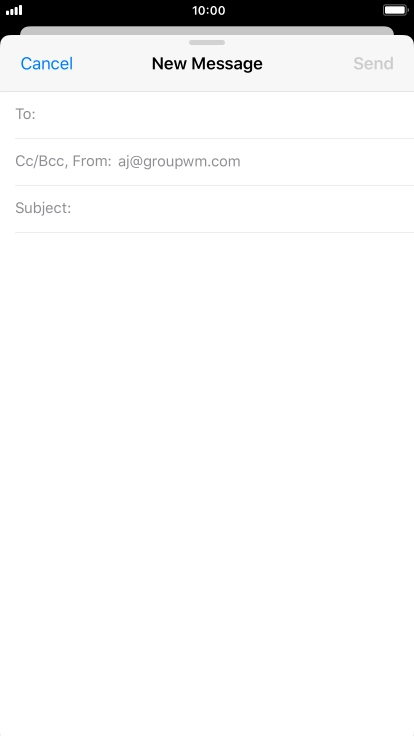 Press To and key in the first letters of the recipient's name.