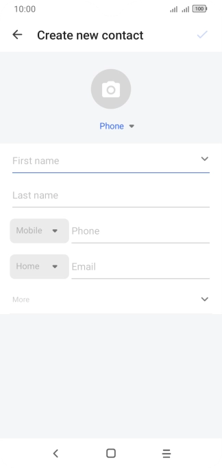 Press the address book drop down list.