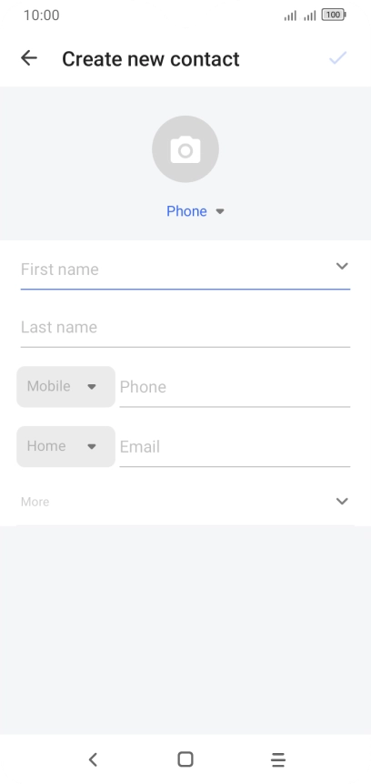 Press the address book drop down list.