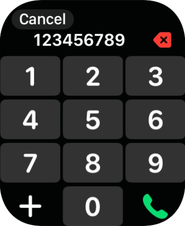 Key in the required number and press the call icon.