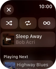 Press the shuffle icon.