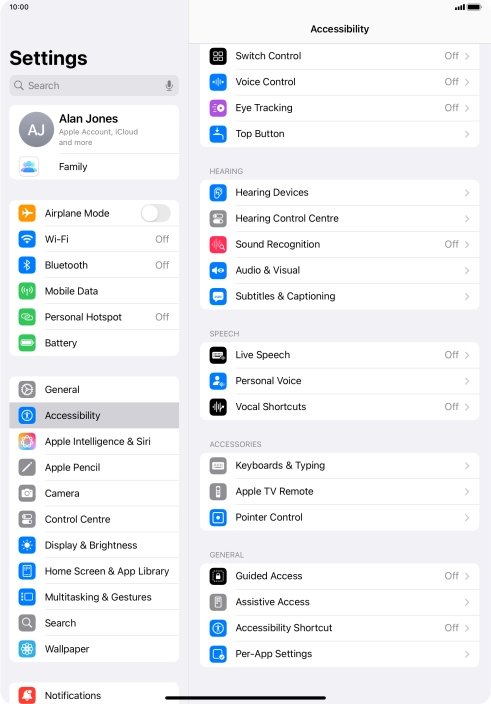 Press the required category below 