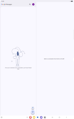 Press the profile icon.