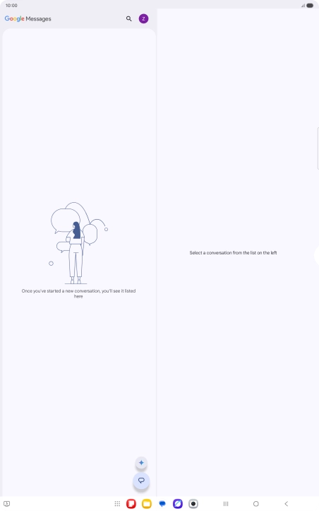 Press the profile icon.