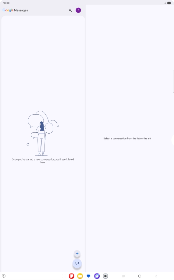 Press the profile icon.