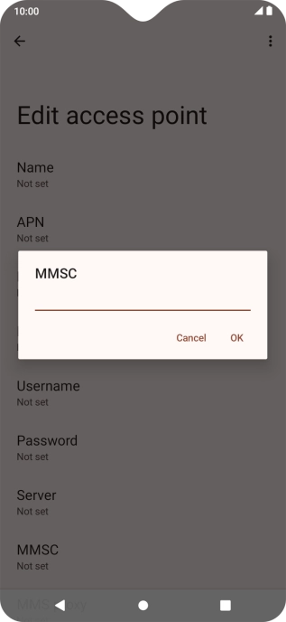 Key in http://pxt.vodafone.net.au/pxtsend and press OK.