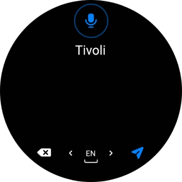 Press the navigation icon. Press the navigation icon.