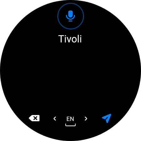 Press the navigation icon. Press the navigation icon.