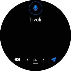 Press the navigation icon. Press the navigation icon.