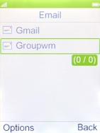 Press the Left selection key. Press the Left selection key.