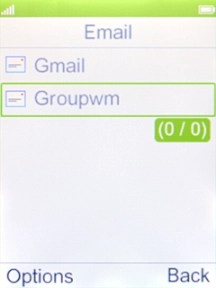 Press the Left selection key. Press the Left selection key.