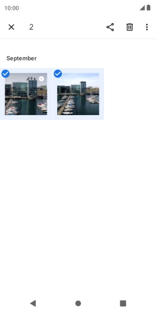 Press the share icon.