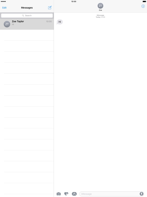 Press the Home key to return to the home screen.