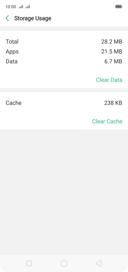Press Clear Cache.