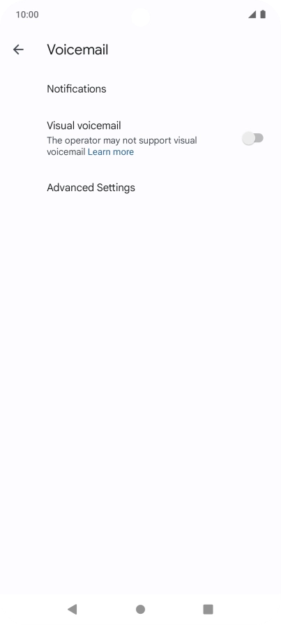 Press Advanced Settings.