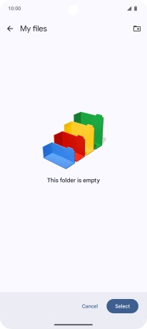 To create a new folder, press the new folder icon and follow the instructions on the screen to create a new folder. To create a new folder, press the new folder icon and follow the instructions on the screen to create a new folder.
