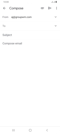 Press To and key in the first letters of the recipient's name.