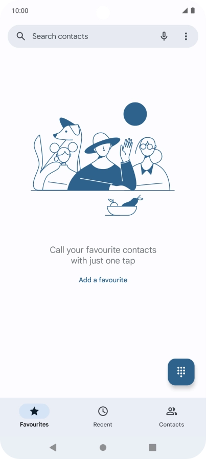 Press the menu icon.