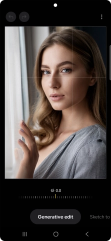 To resize, remove or move objects on your pictures, press Generative edit.