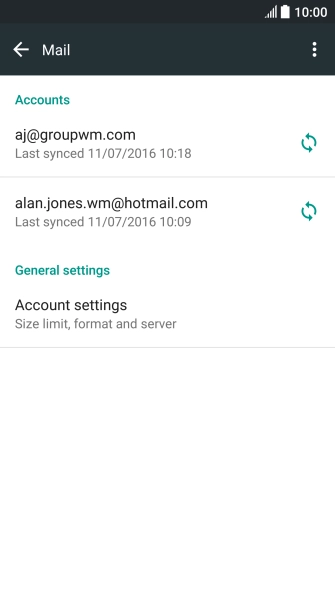 Press Account settings.