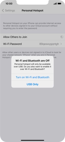 If Wi-Fi is turned off, press Turn on Wi-Fi and Bluetooth.
