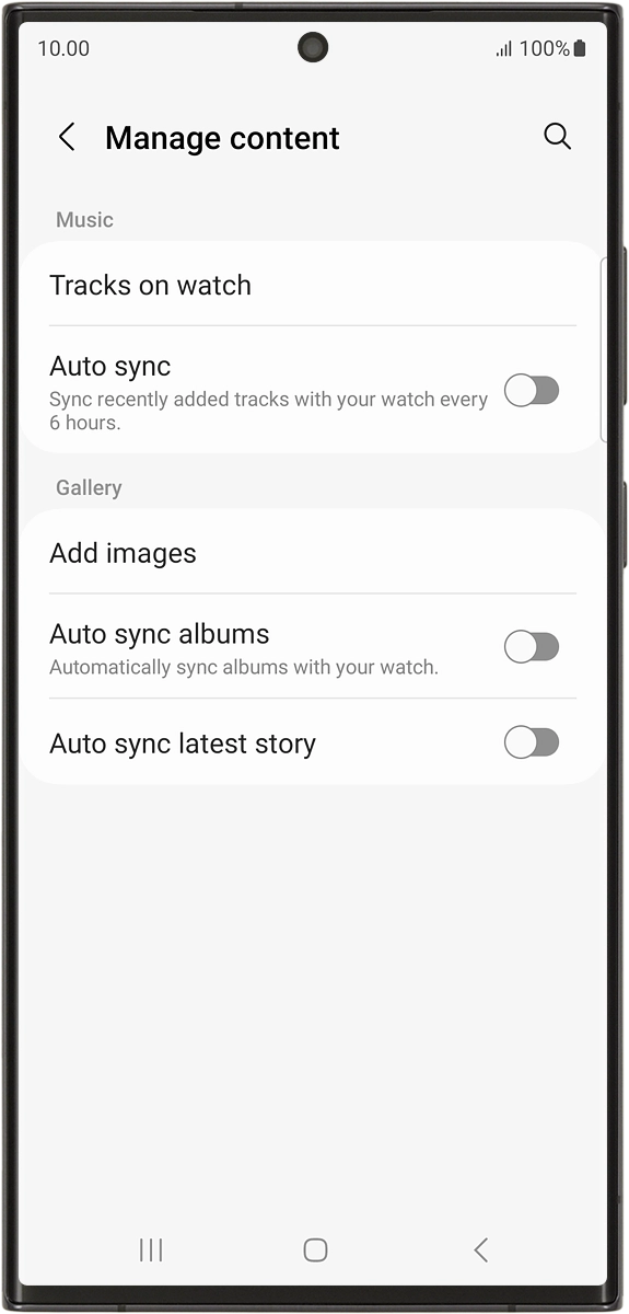 On your phone: Press Tracks on watch.