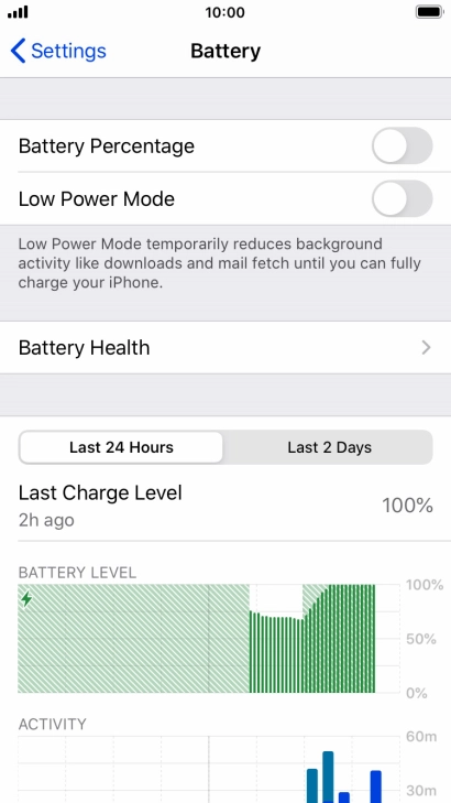 Press Battery Health.