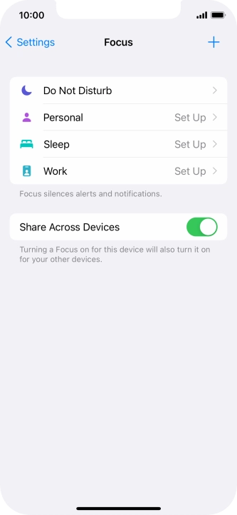 Press Do Not Disturb.