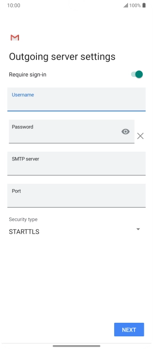 Press the field below 