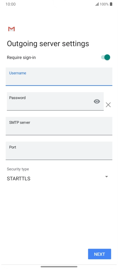 Press the field below 