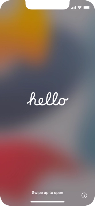 Slide your finger upwards starting from the bottom of the screen.