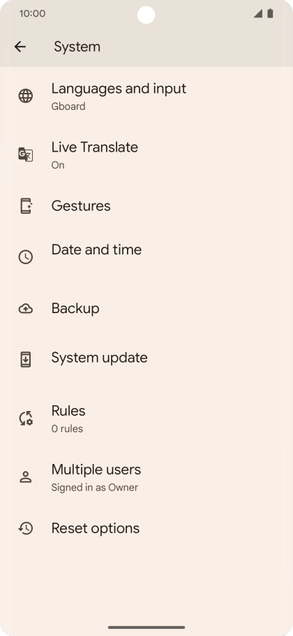 Press Date and time.