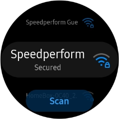 Press the required Wi-Fi network.
