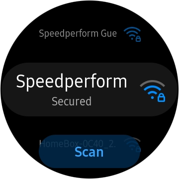 Press the required Wi-Fi network.