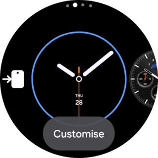 Slide your finger left on the screen.