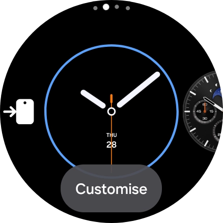 Slide your finger left on the screen.