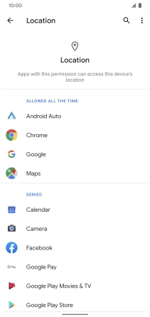 Press the required app.