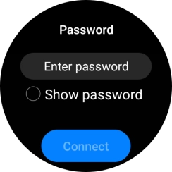 Press Enter password.