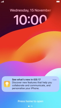Press the required notification and follow the instructions on the screen to use the selected function.