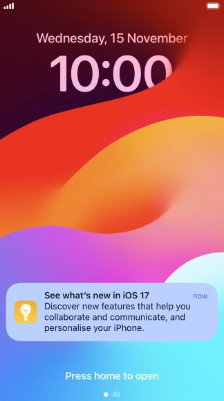 Press the required notification and follow the instructions on the screen to use the selected function.